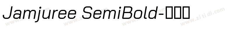 Jamjuree SemiBold字体转换